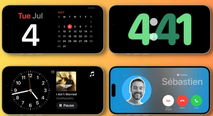 松原苹果手机维修分享iOS17横屏充电待机显示有什么好处 